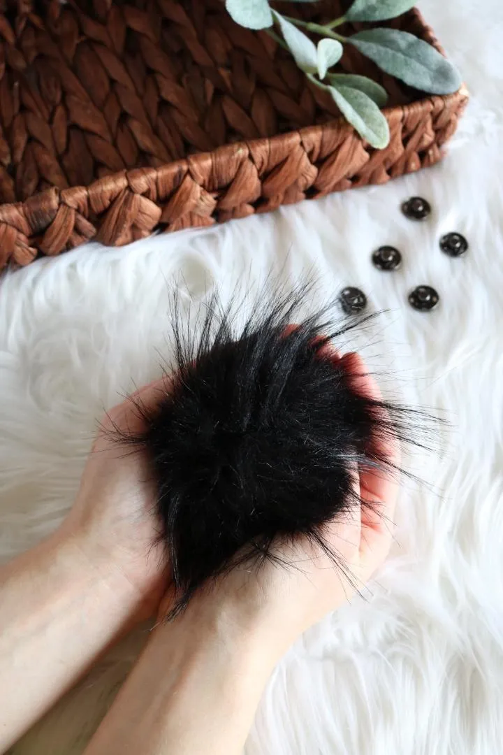 4" Faux Fur Pom-Pom