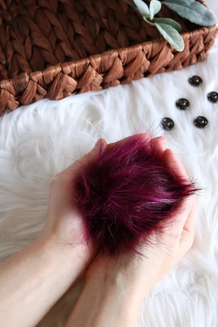 4" Faux Fur Pom-Pom
