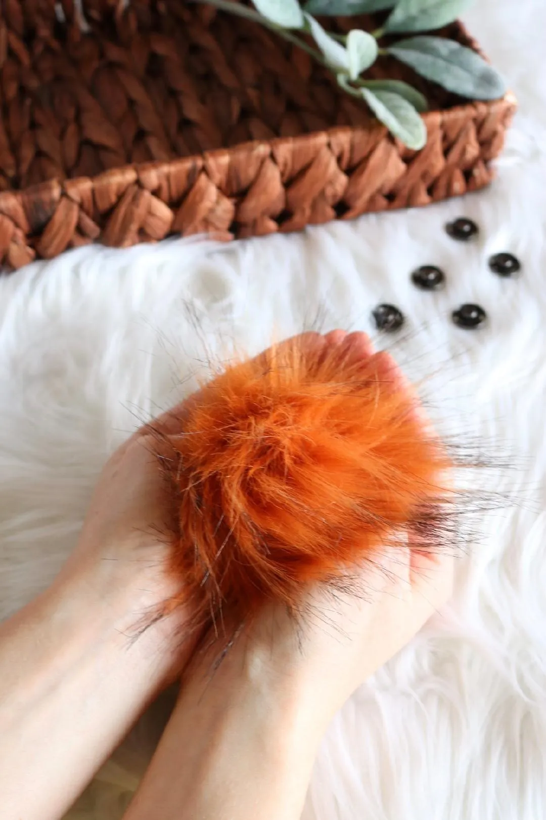 4" Faux Fur Pom-Pom