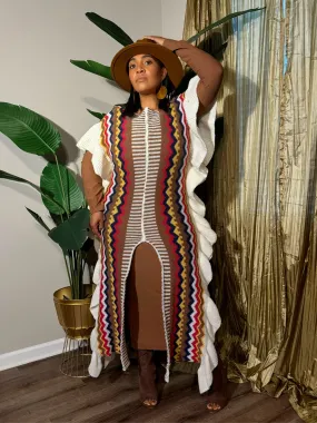 AZTEC Kaftan-Brown