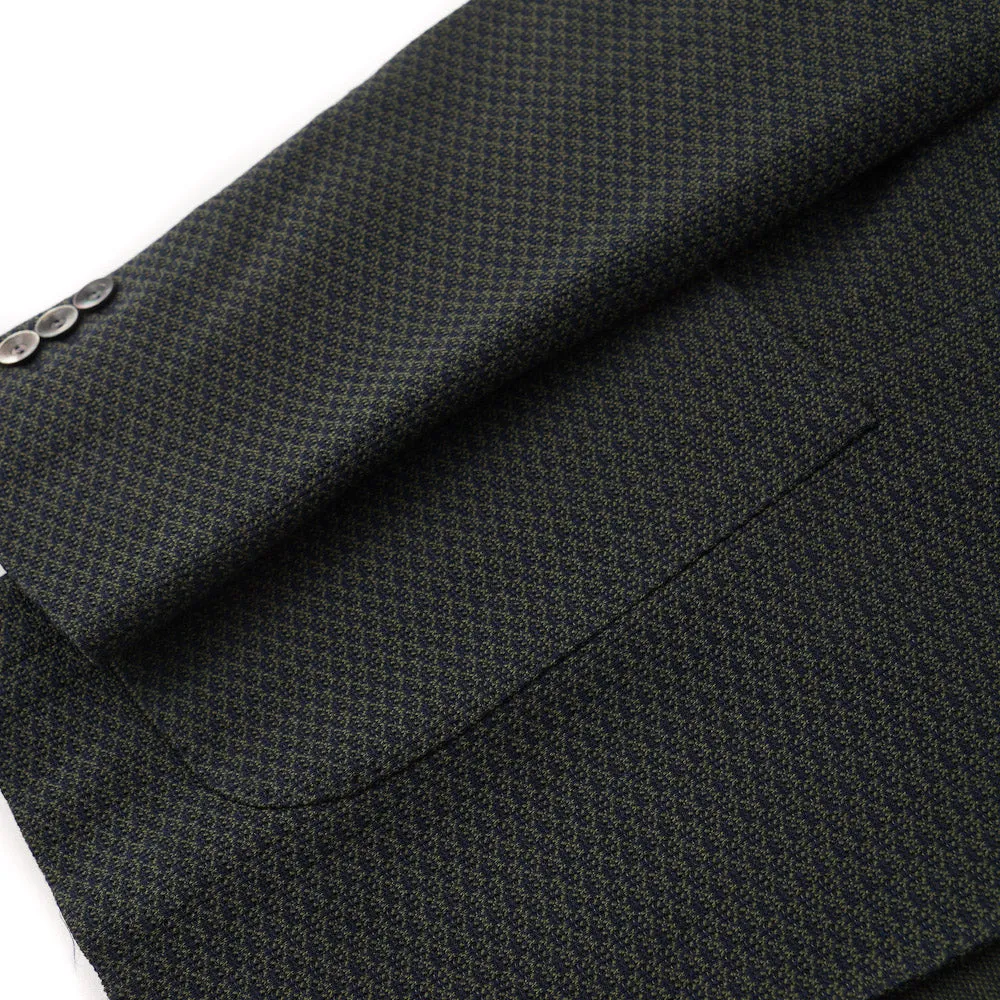 Boglioli Green and Navy Knit Cotton Sport Coat