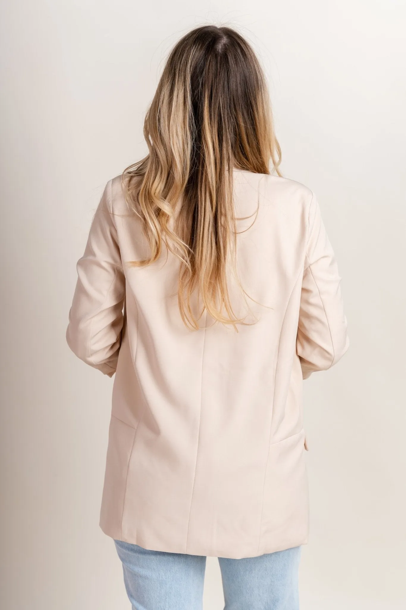 Boyfriend blazer almond