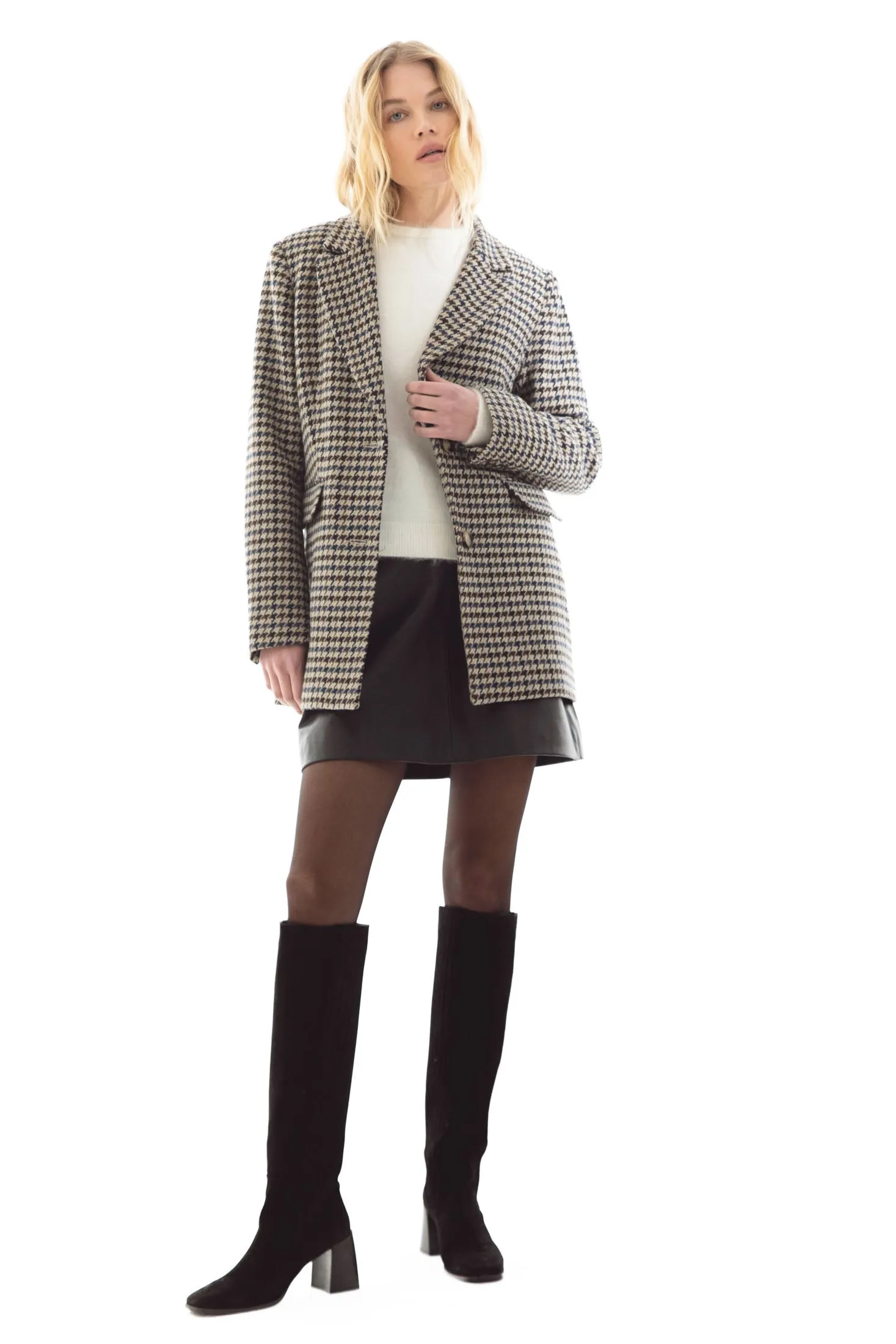 Brooklyn Blazer - Houndstooth