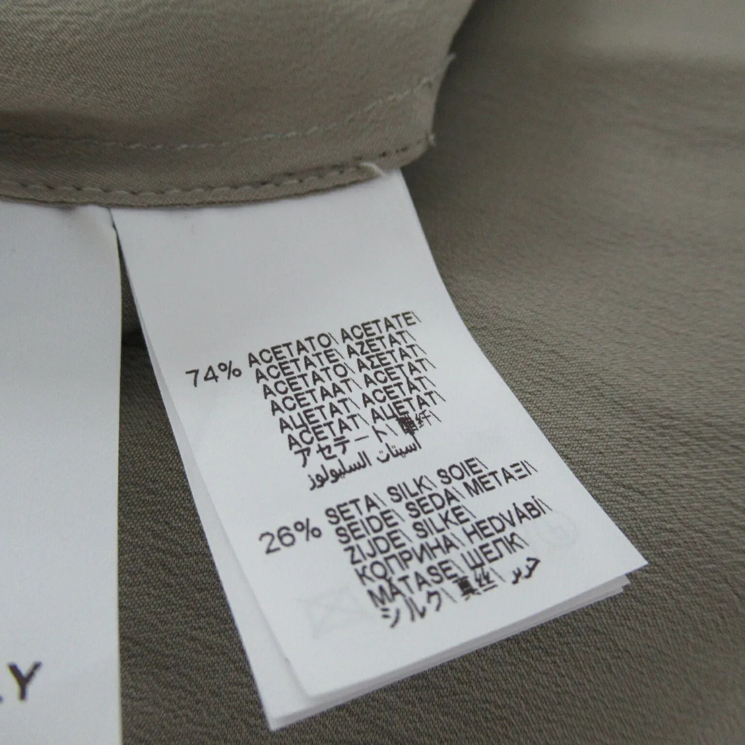 Brunello Cucinelli Silk Coat Dress Khaki
