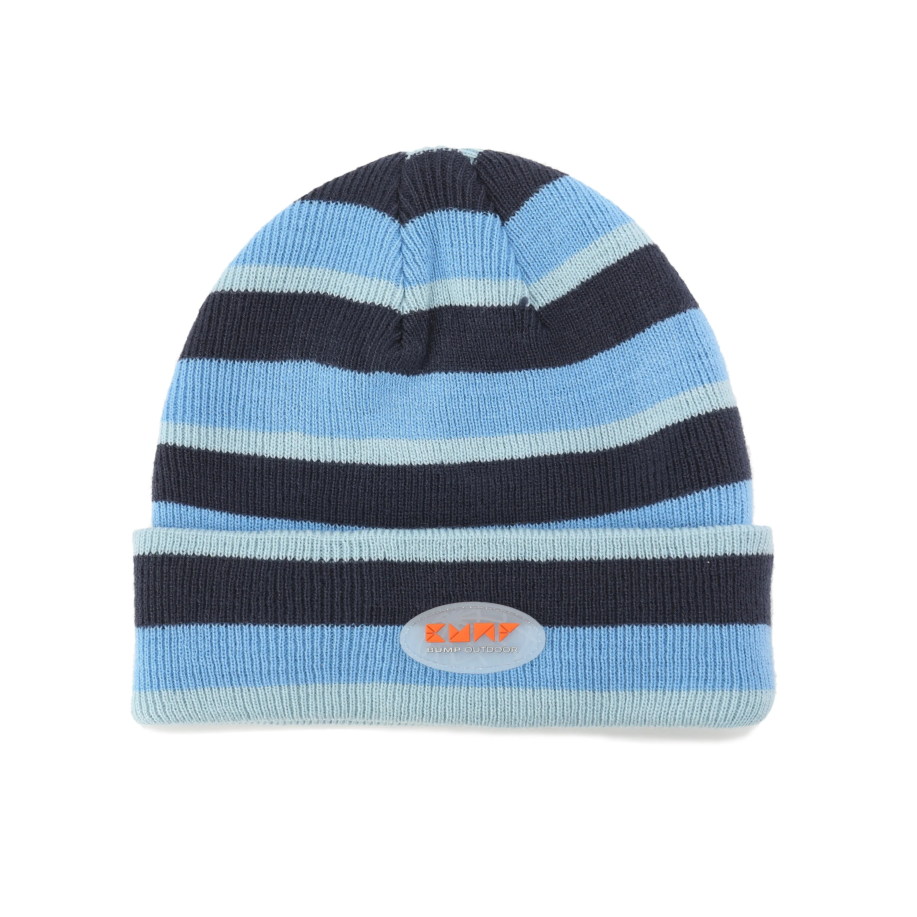 BUMP Knit Beanie Blue Stripe