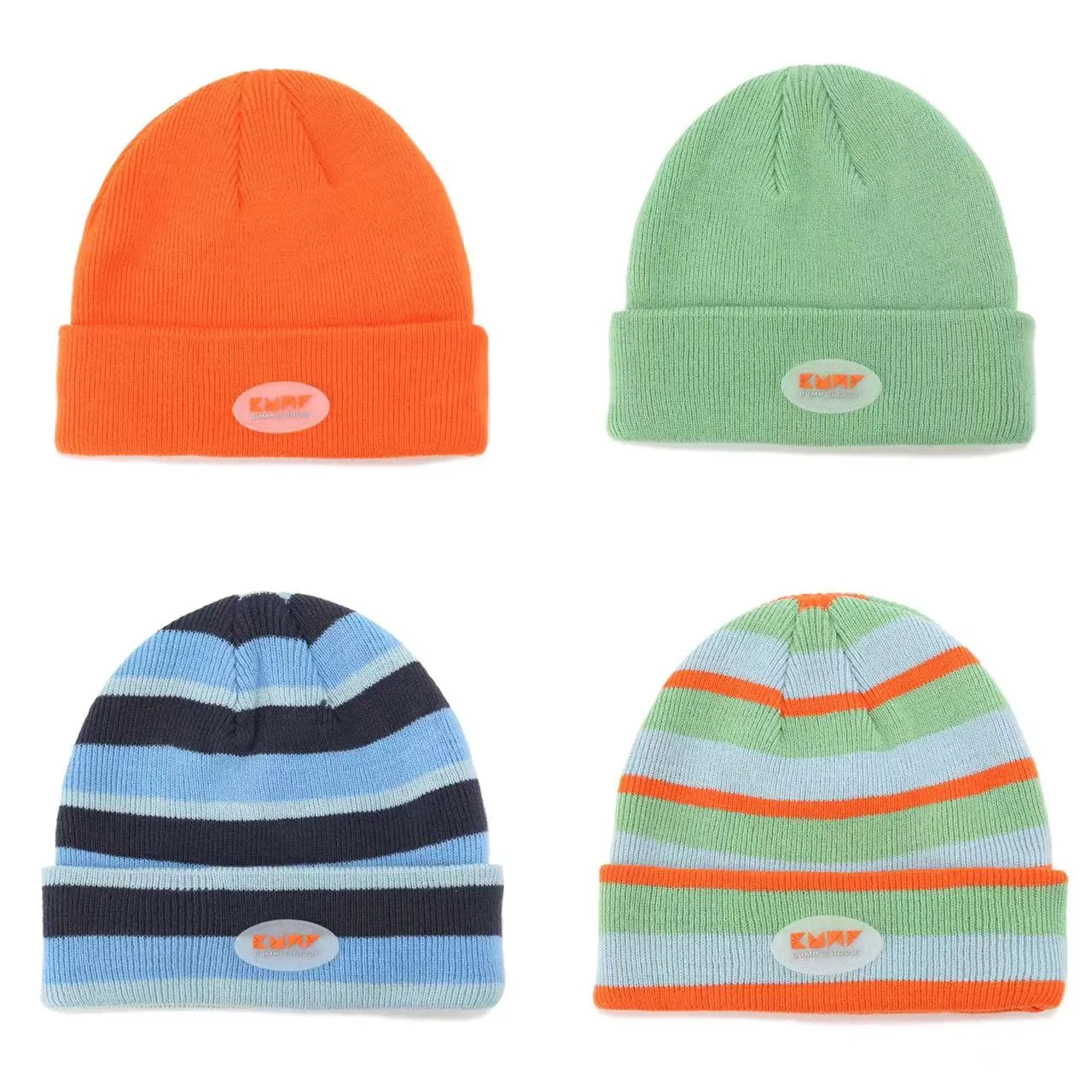 BUMP Knit Beanie Blue Stripe