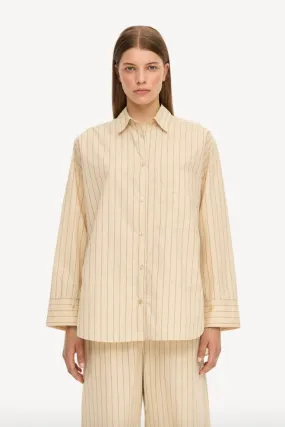 By Malene Birger - Derris Shirt: Cream Pinstripe
