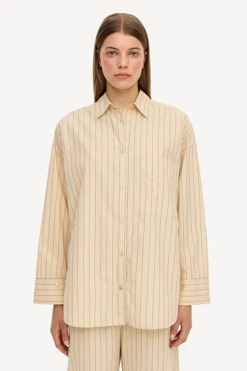 By Malene Birger - Derris Shirt: Cream Pinstripe