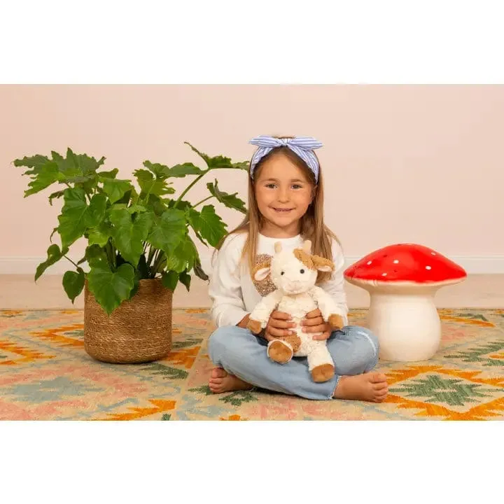Cow Plush Soft White & Brown by Teddy Hermann
