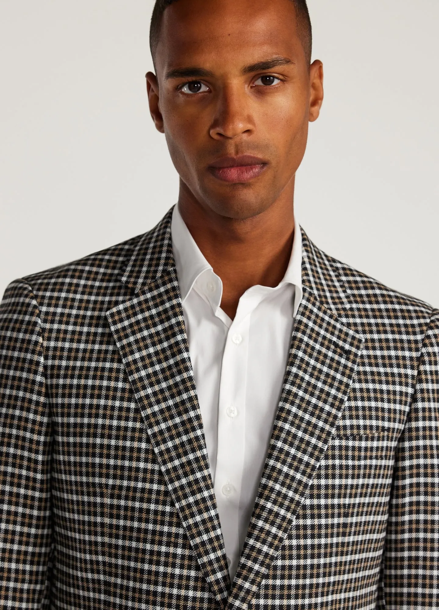 Double Check Blazer Camel