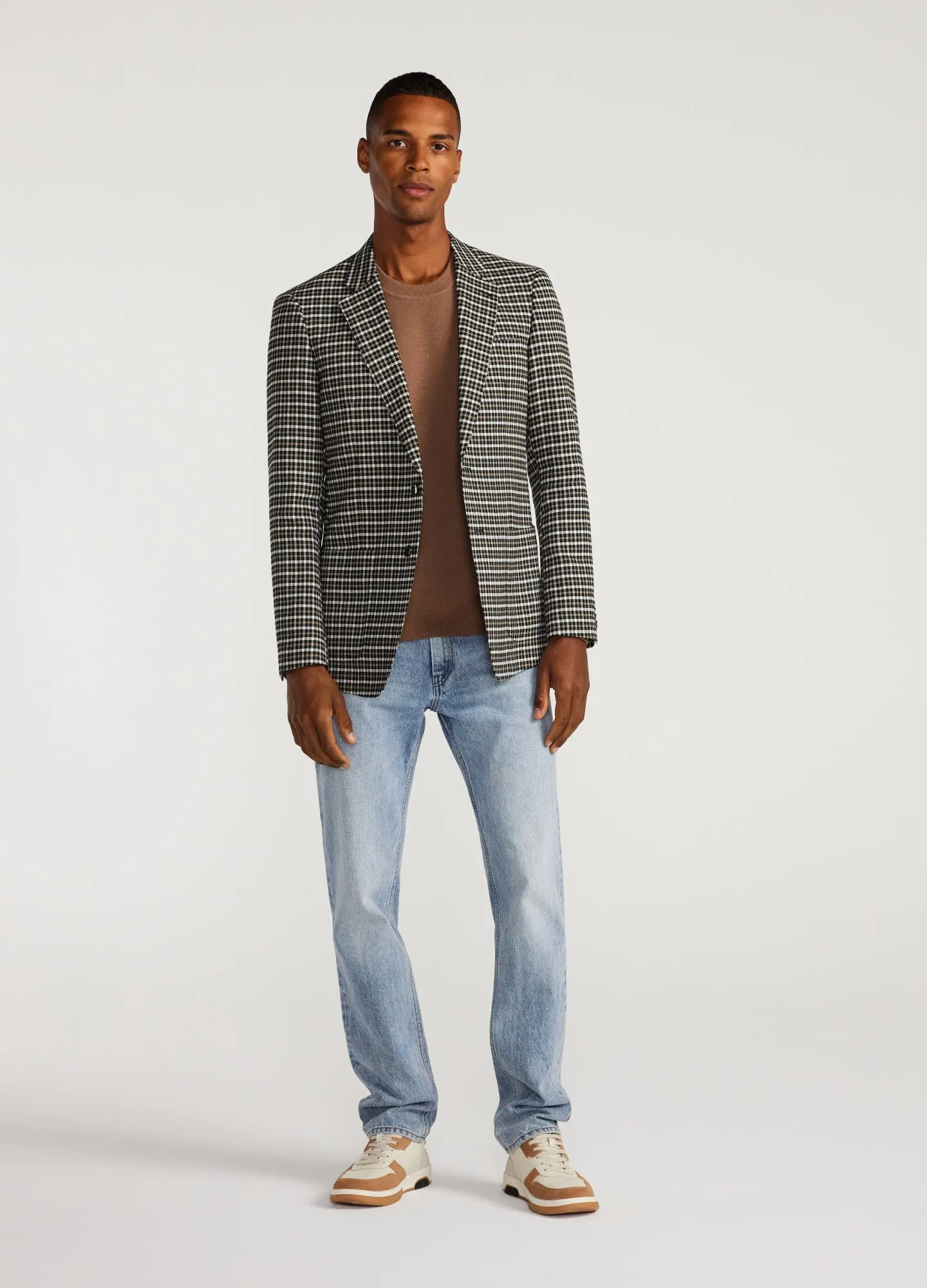 Double Check Blazer Camel