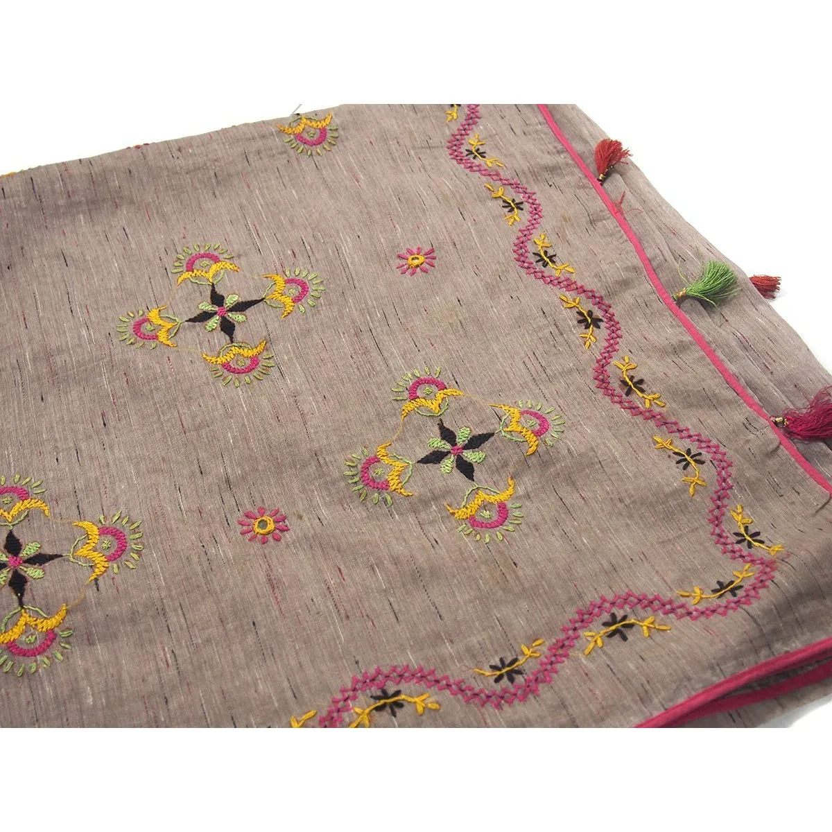 Ensemble 15: Uzbekistan Vintage Velvet Coat with Embroidery with Vintage Sari from Rajasthan - Each Item Sold Separately