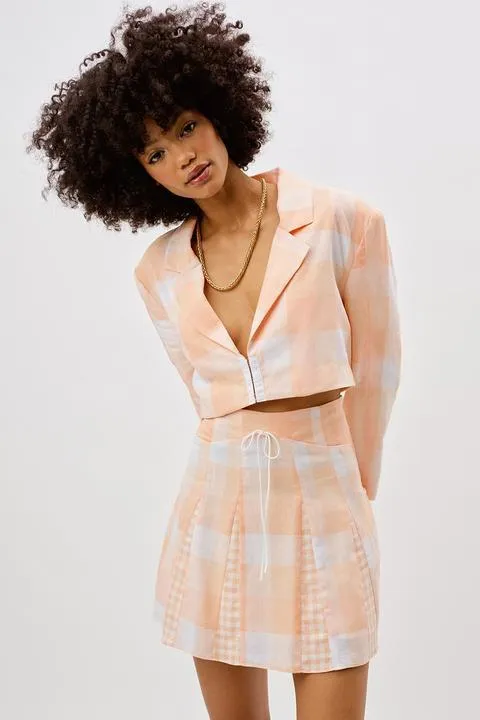 For Love & Lemons Eugenie Crop Blazer