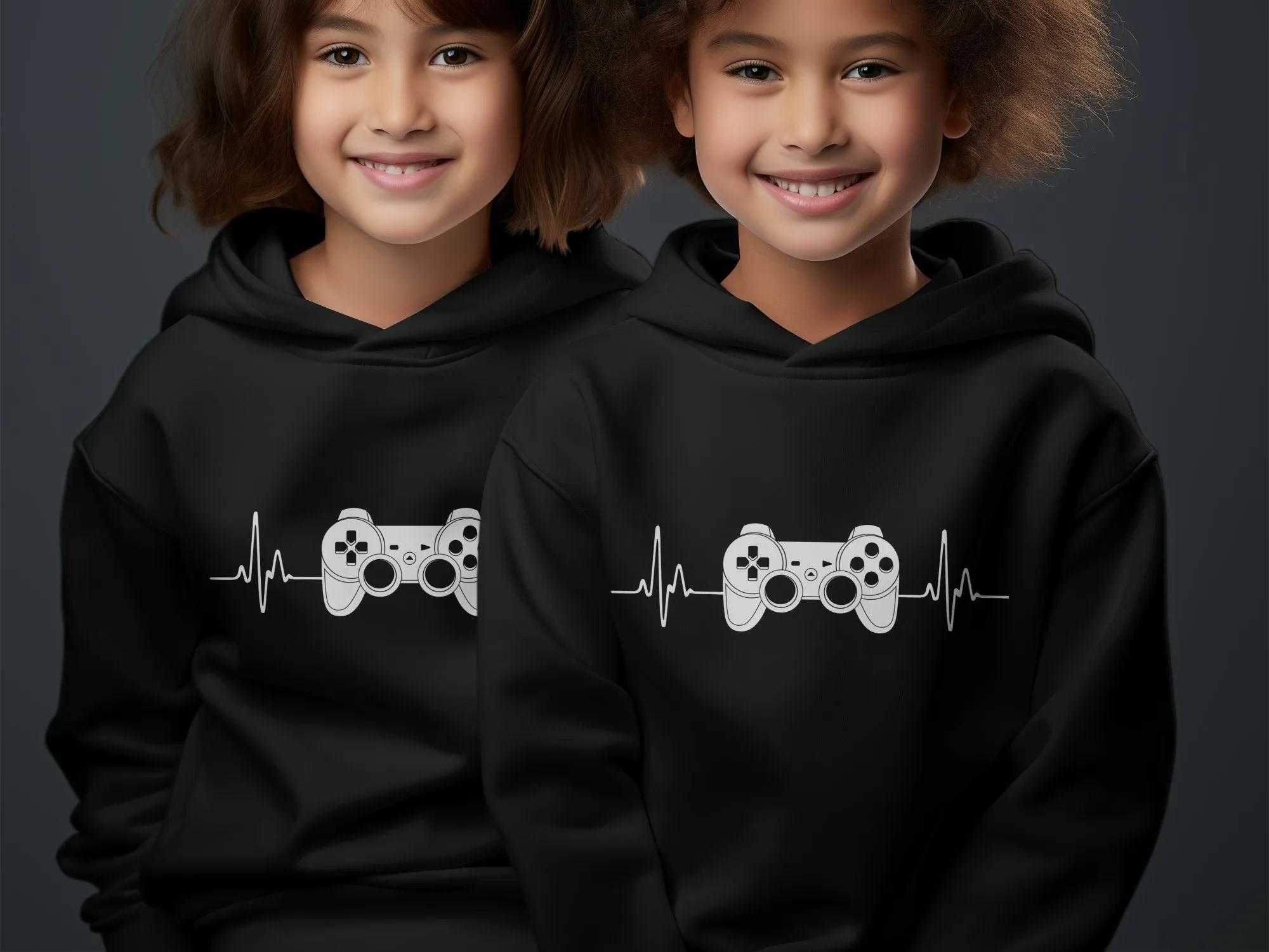 Gaming Controller Design Unisex Kids Boys Girls Hoodie