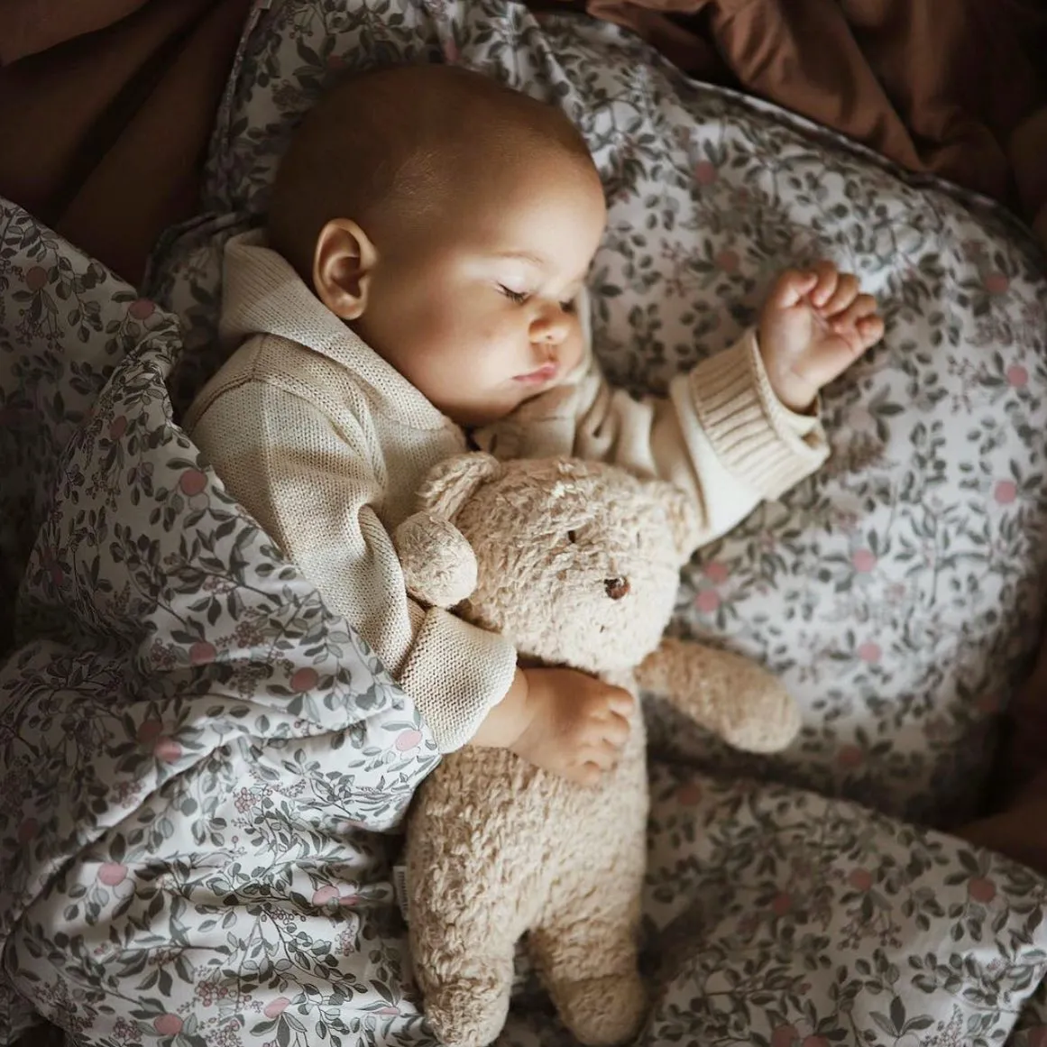 Grey Organic Humming Bear with Night Light