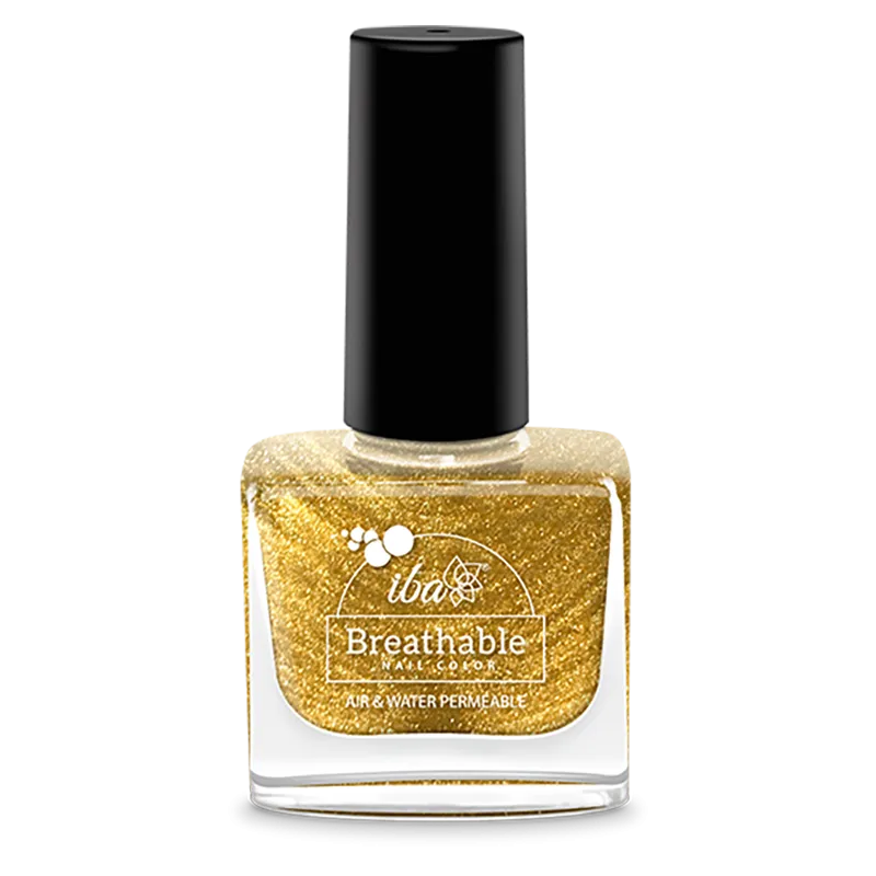 Iba Breathable Nail Color- B23 Gold Sparkle