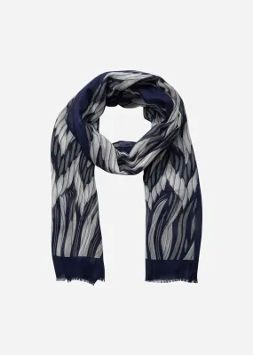 Idamarie Scarf Navy Blue