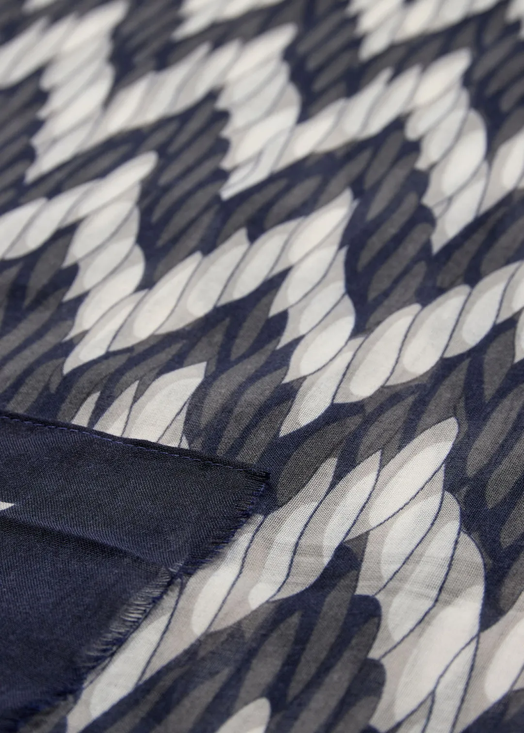 Idamarie Scarf Navy Blue