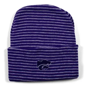Kansas State Stripe Knit Cap