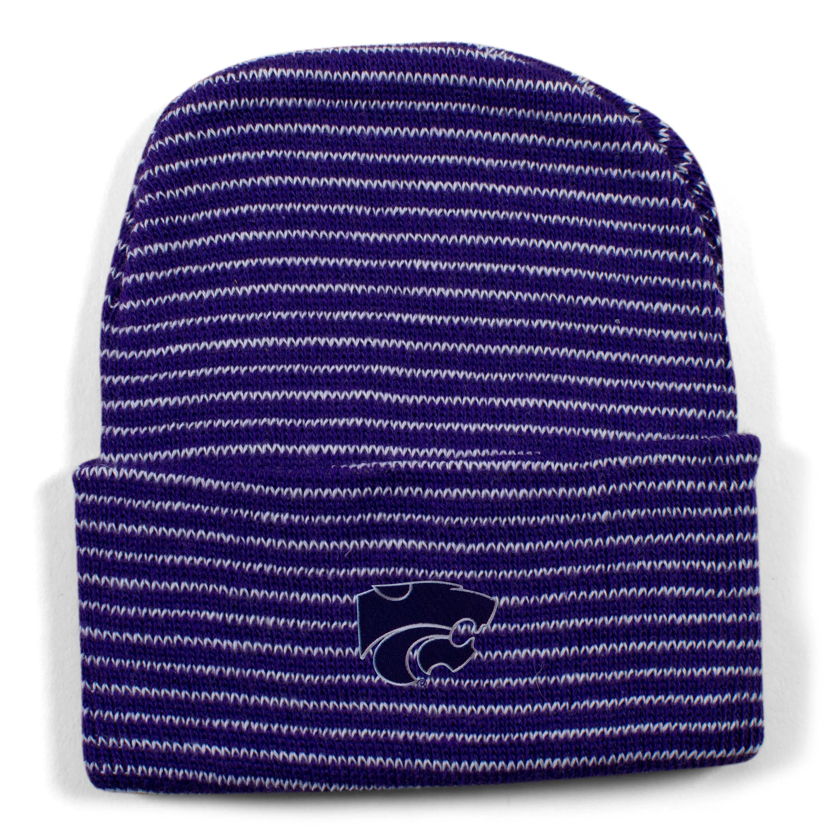 Kansas State Stripe Knit Cap
