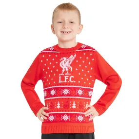 Liverpool FC Christmas Jumper Kids & Teenagers