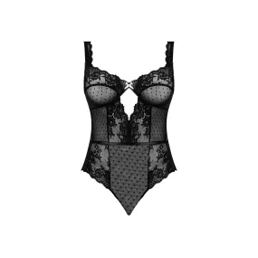 Magic Silk Tickled Pink Balconette Teddy Black