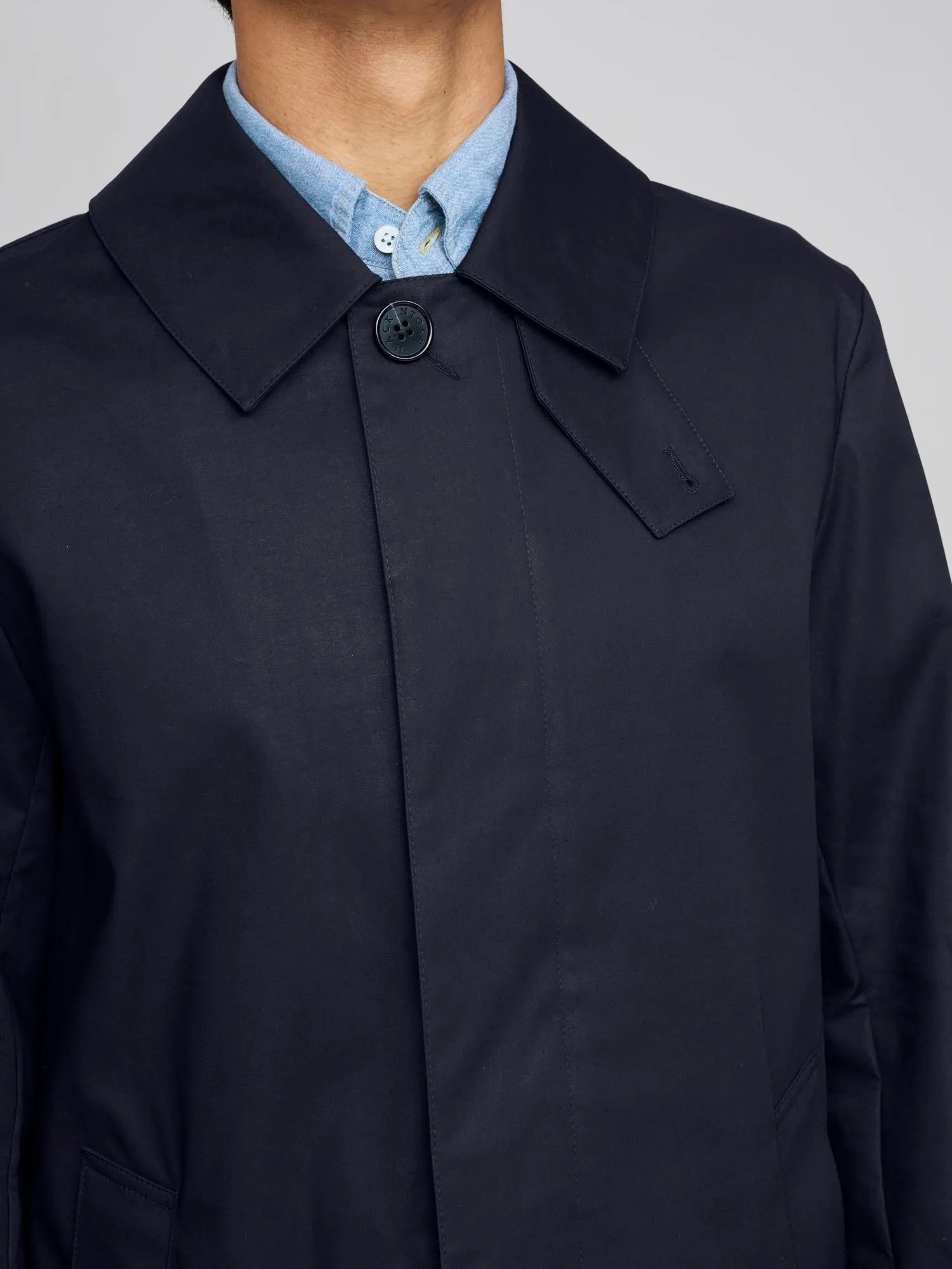 Manchester Raintec Cotton Coat, Navy