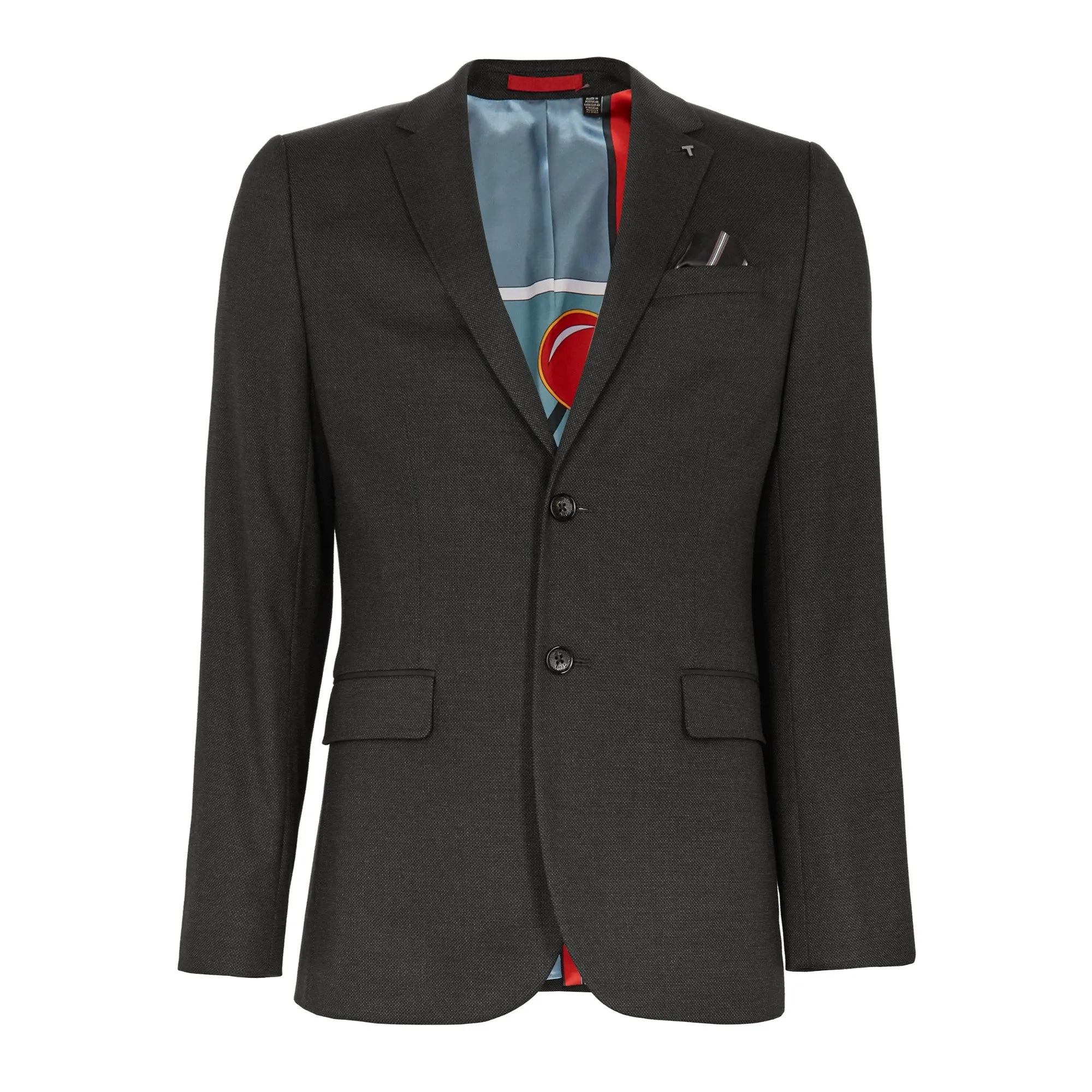 Men Mmj-Beezly-Semi Plain Blazer - Charcoal