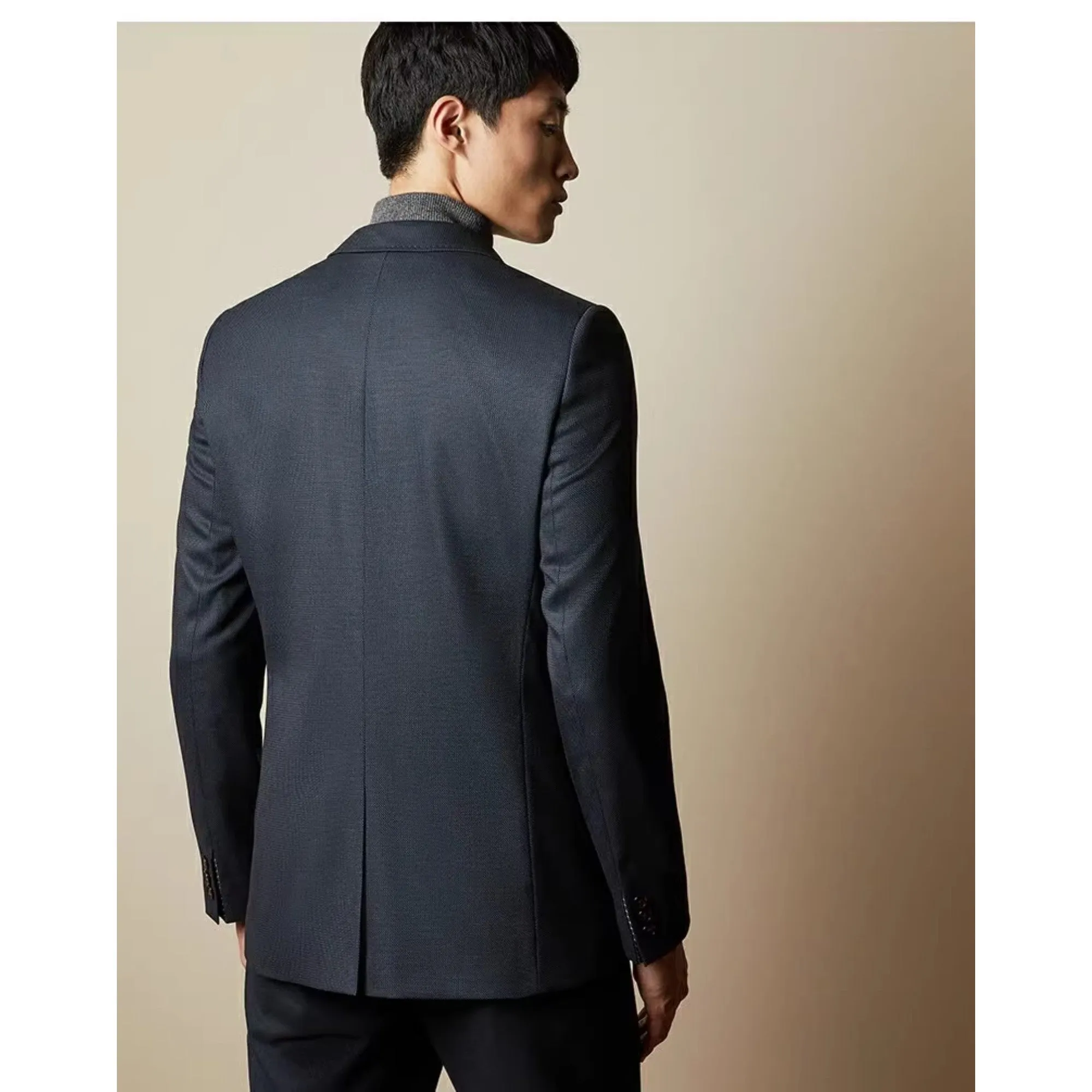 Men Mmj-Beezly-Semi Plain Blazer - Charcoal