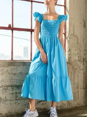 Midi blue dress