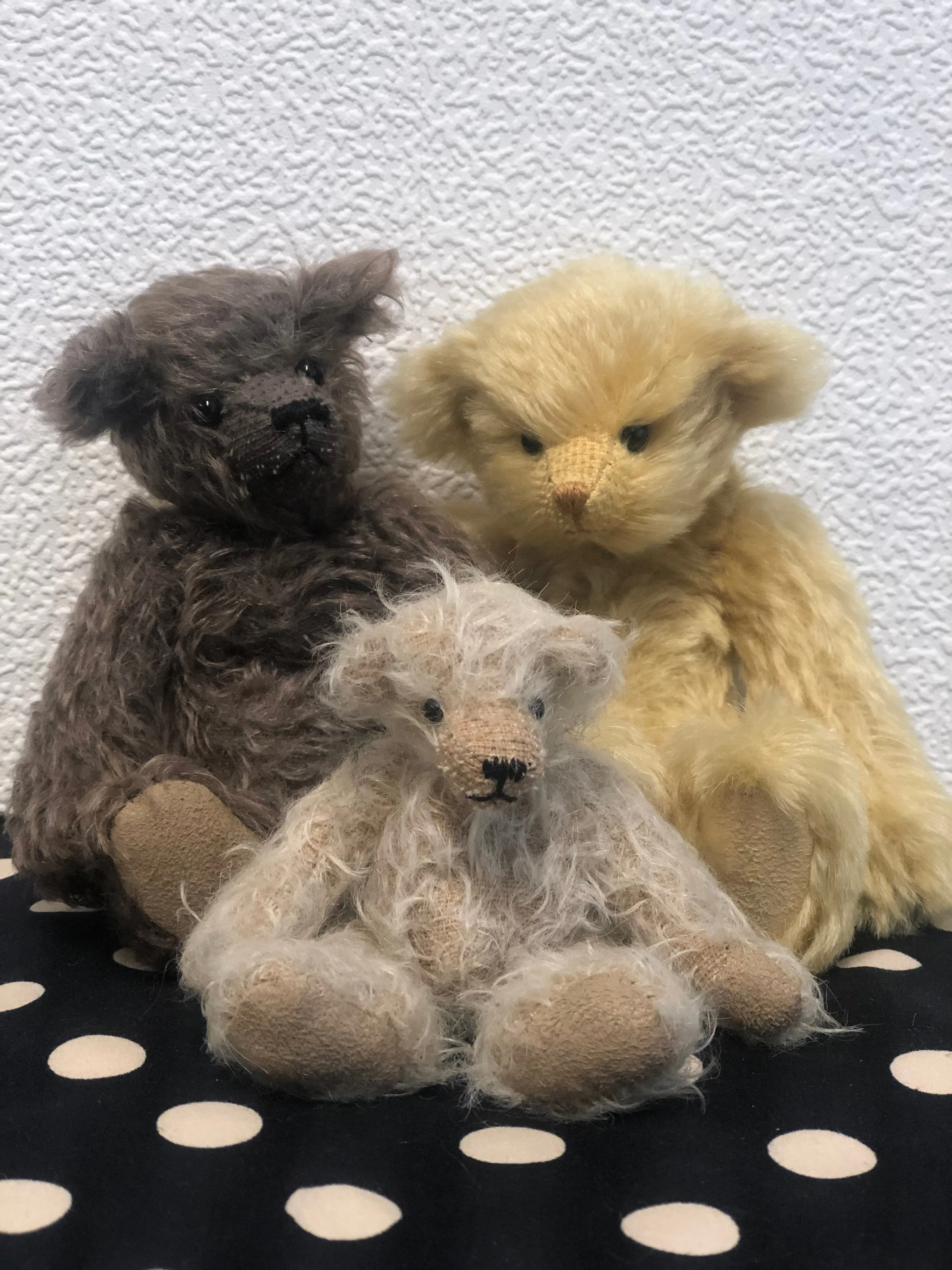 Mohair Teddy Bear Making Kit - Charlotte - With or Without Pattern - 19cm when made