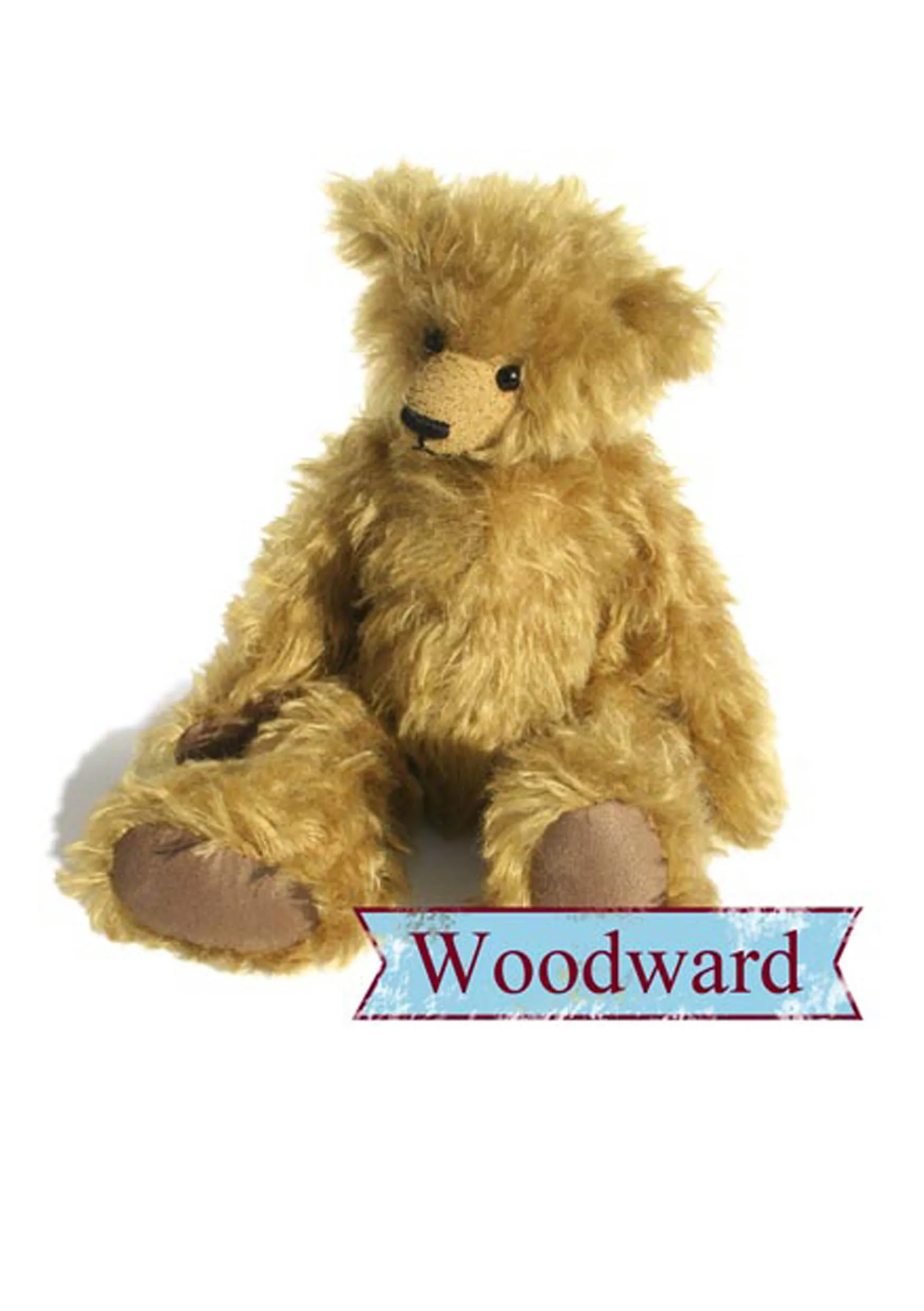 Mohair Teddy Bear Making Kit - Woodward - With or Without Pattern - 33cm when made