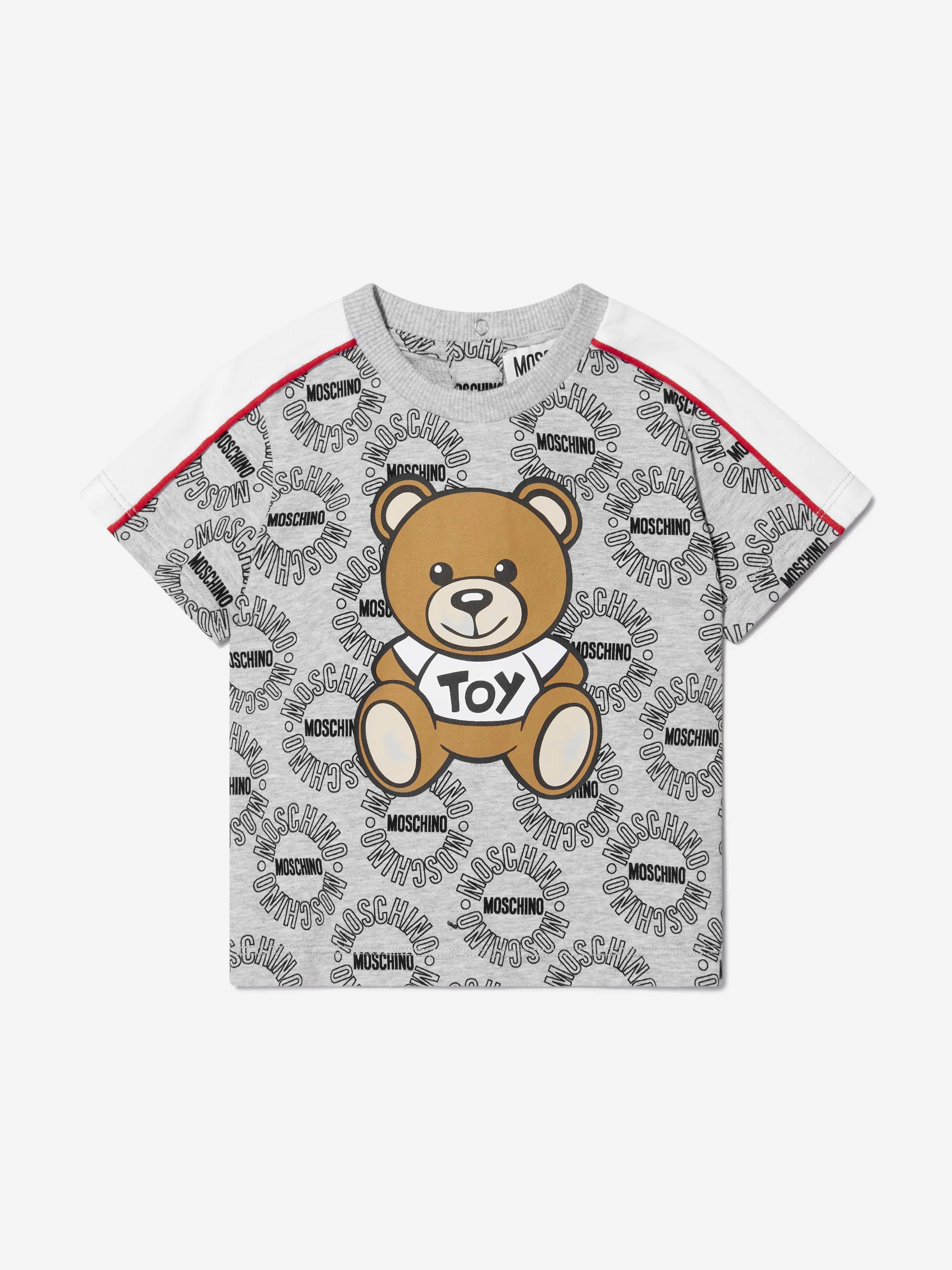 Moschino Baby Boys Cotton Logo Circle Teddy Toy T-Shirt