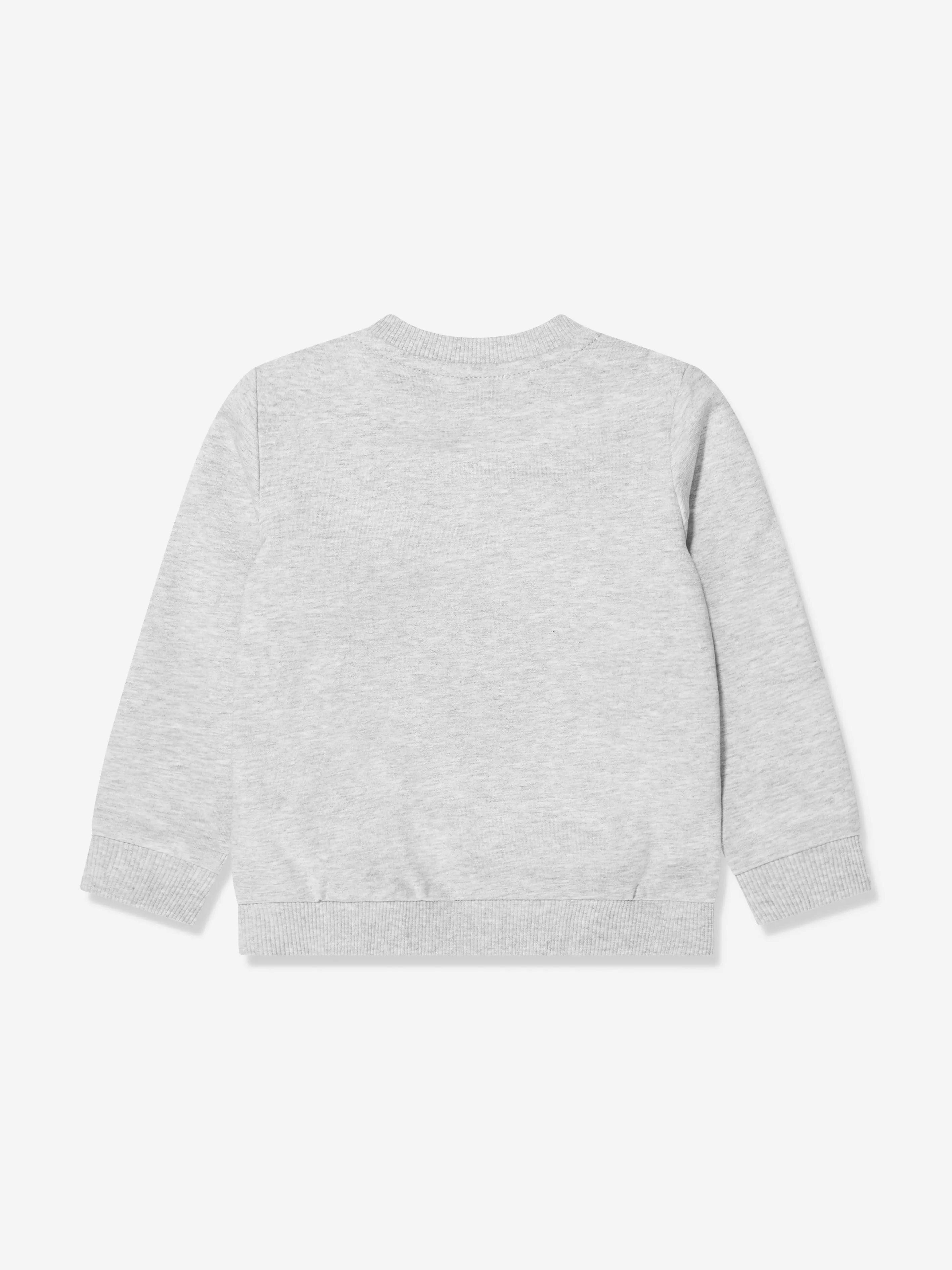 Moschino Baby Teddy Logo Sweatshirt in Grey