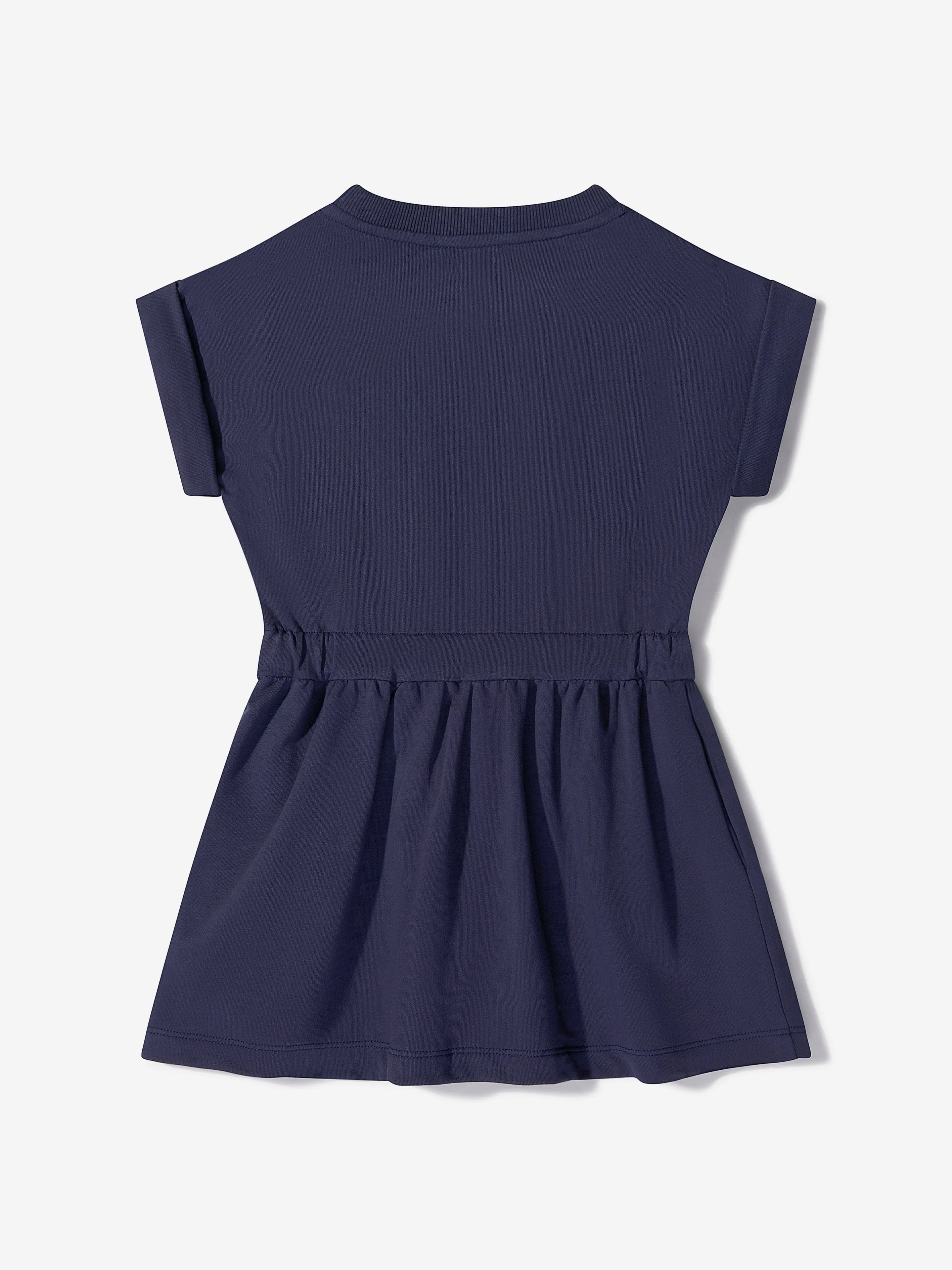 Moschino Girls Cotton Teddy Logo Dress