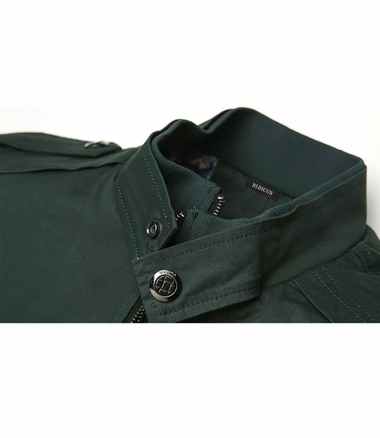 Nidicus Men Spring Breathable Warm Zipper Front Jacket Lightweight Outdoor Coat