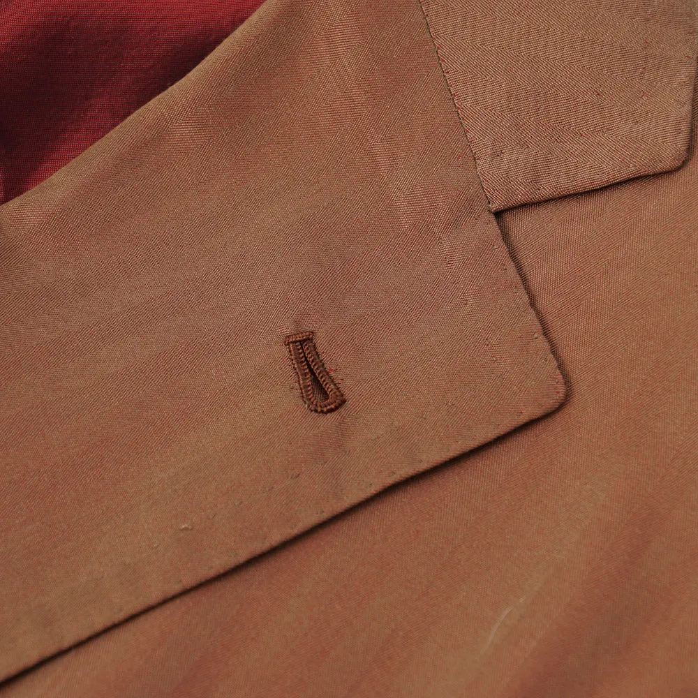 Orazio Luciano Herringbone Cotton and Silk Sport Coat