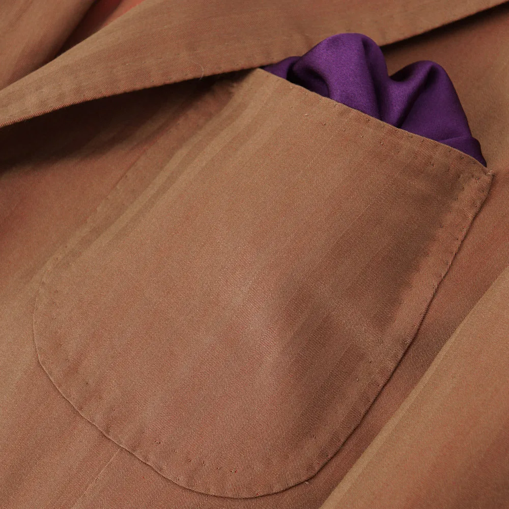 Orazio Luciano Herringbone Cotton and Silk Sport Coat