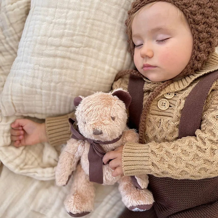 Organic Teddy Bear Soft Toy - Gift Boxed - Brown