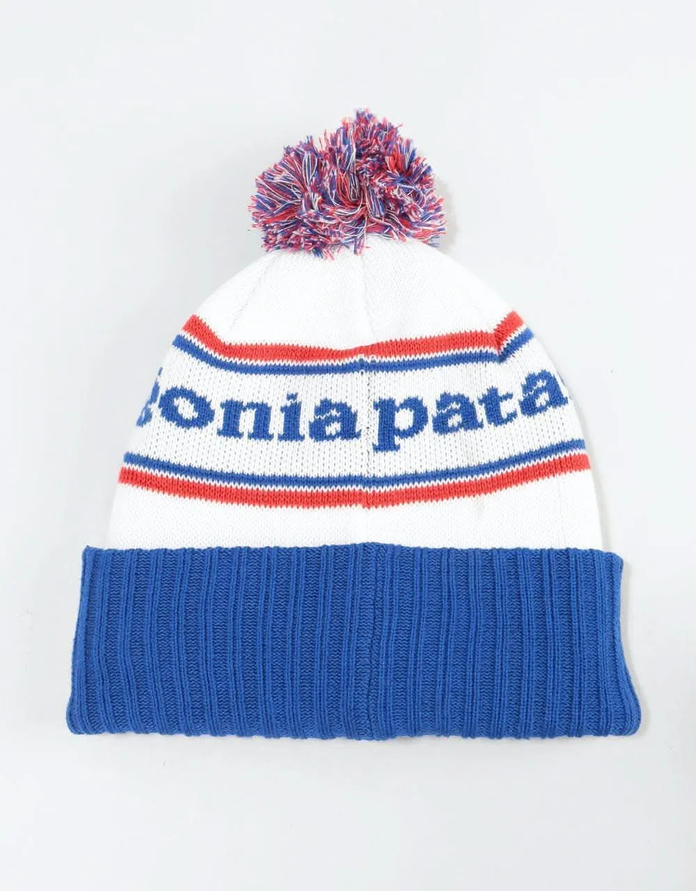 Patagonia Powder Town Beanie - Park Stripe/Viking Blue