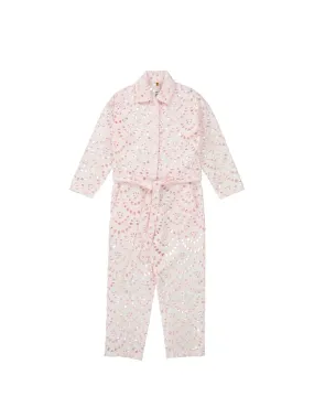 Pink Eyelet Overall