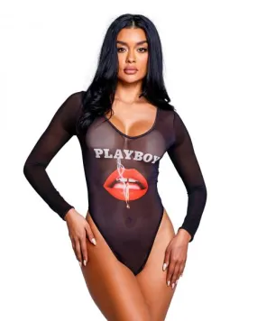 Playboy Cover Girl Teddy November 2013 - Black/Multi -