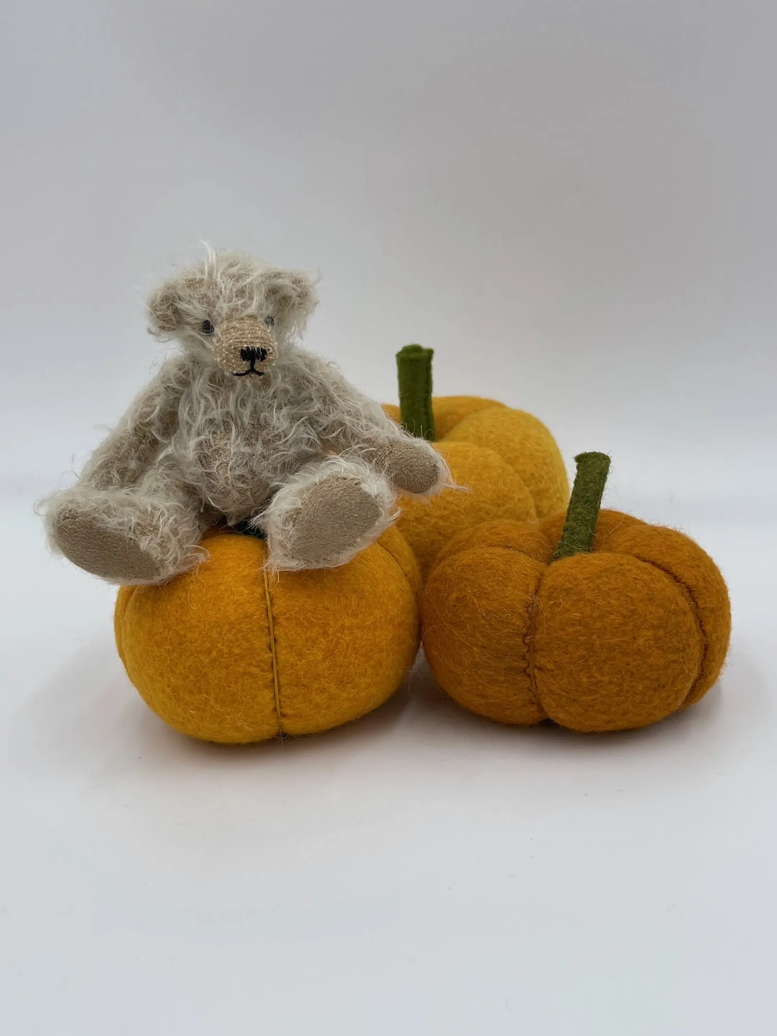 Pre-Cut Mohair Teddy Bear Making Kit - George 12cm when made