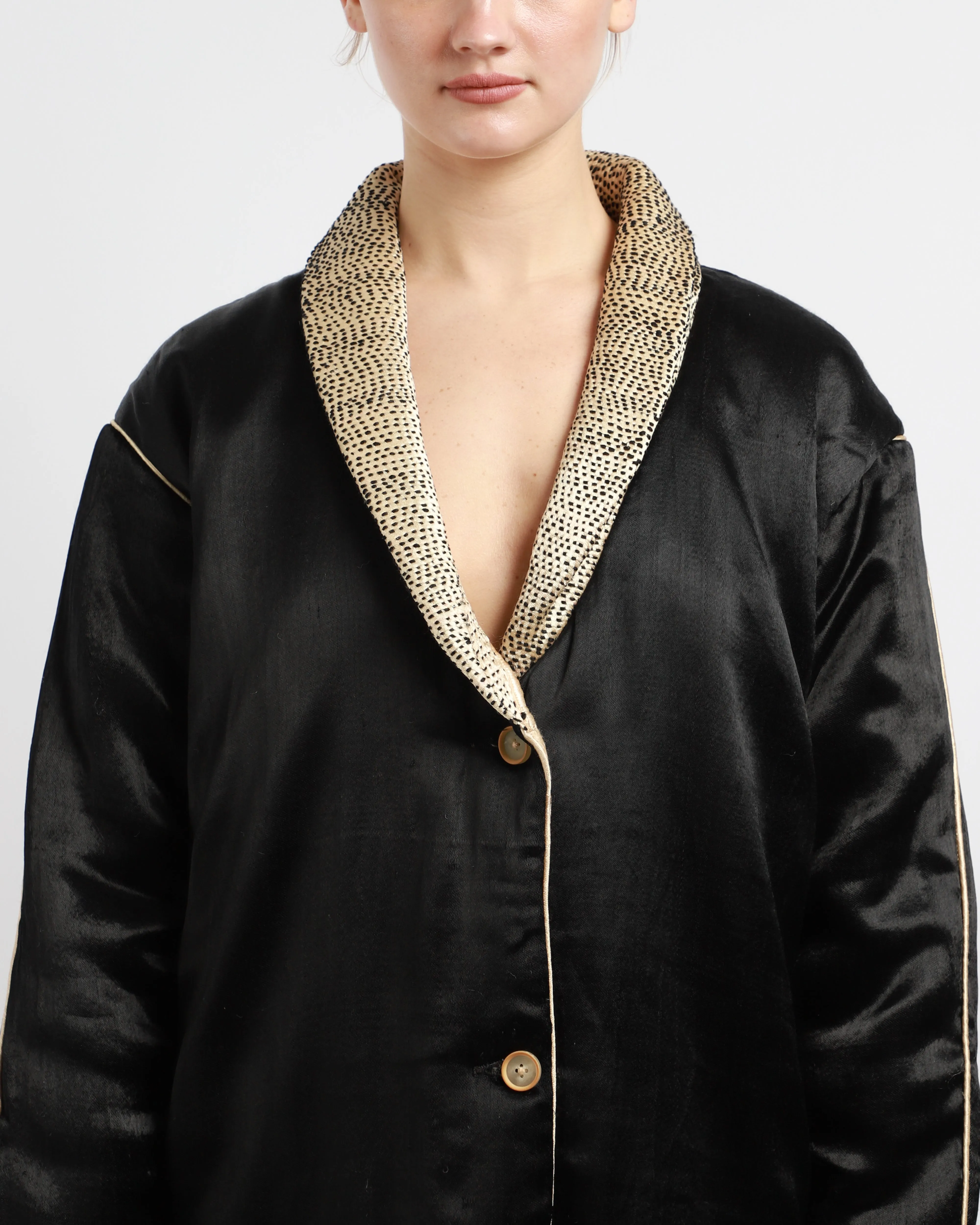 Puffy Kantha Coat