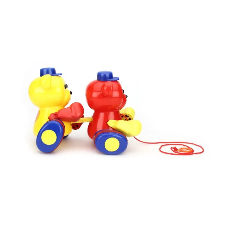 Pull Along Twin Teddy