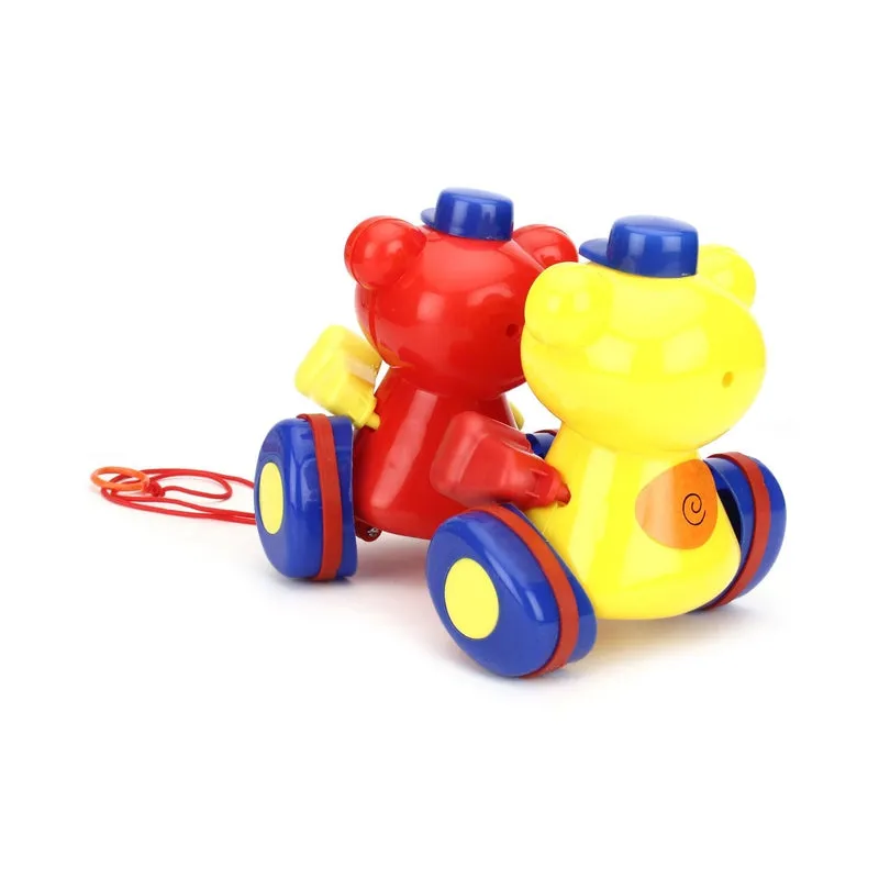 Pull Along Twin Teddy