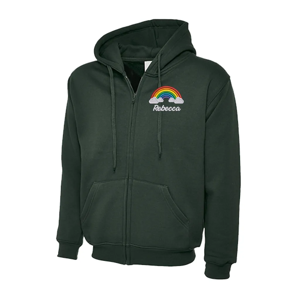 Rainbow with Clouds Hoodie