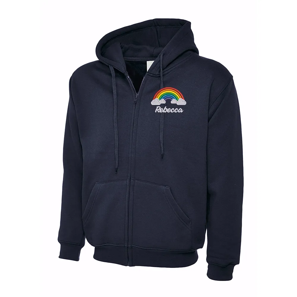 Rainbow with Clouds Hoodie
