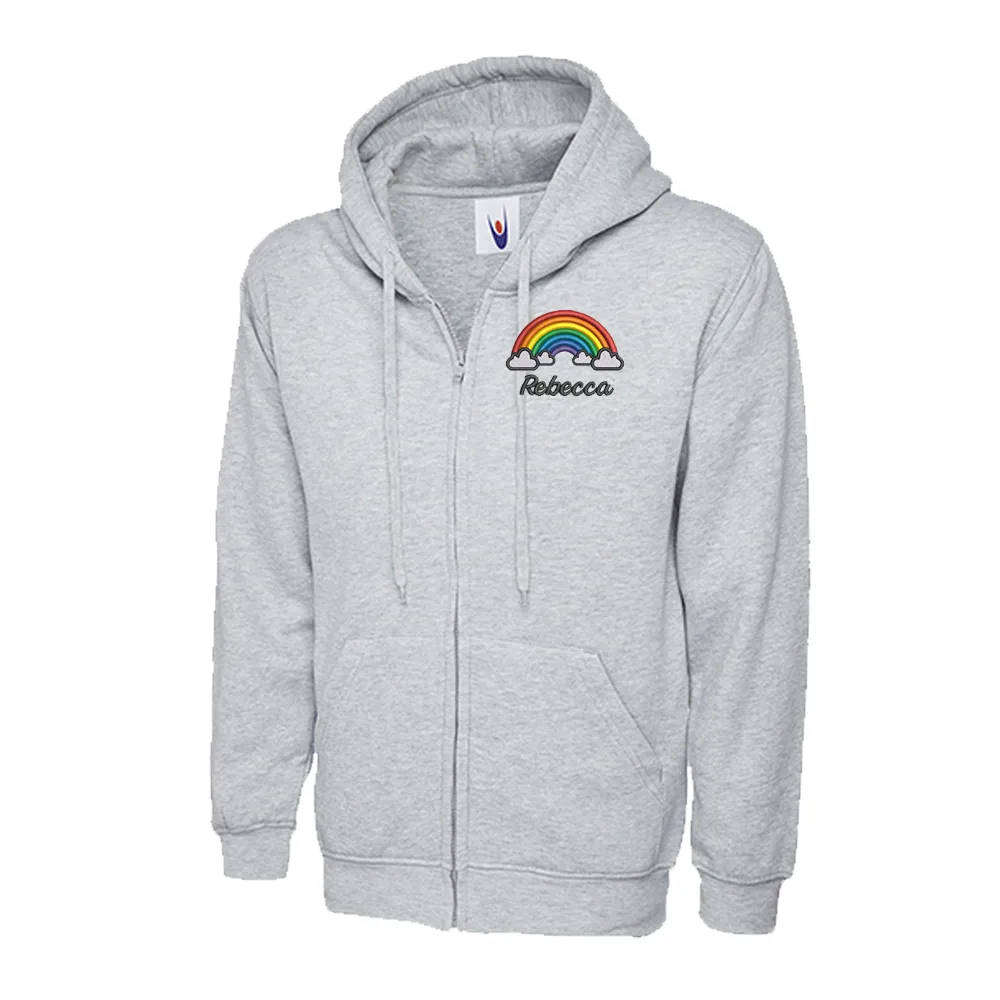 Rainbow with Clouds Hoodie