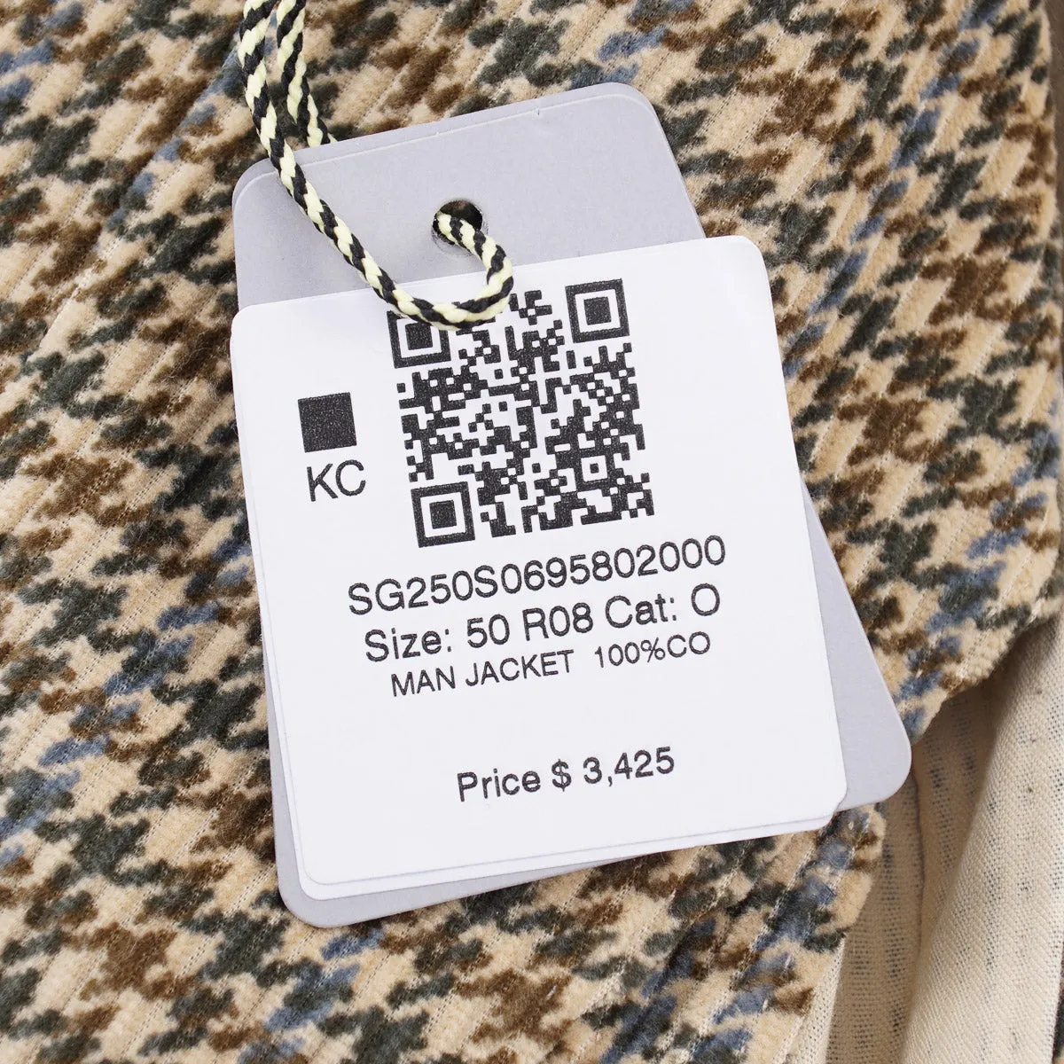 Sartorio Printed Corduroy Cotton Sport Coat